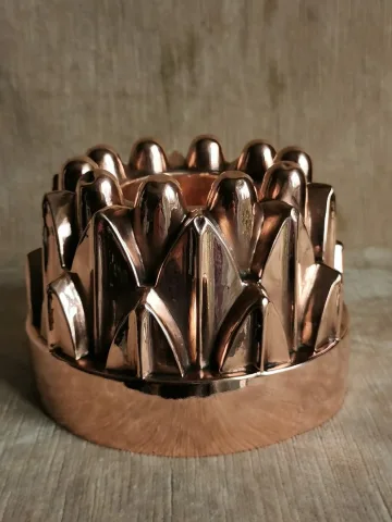 Moule à gâteau ou à gelée en cuivre XIXème