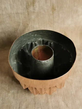 Moule à gâteau ou à gelée en cuivre XIXème