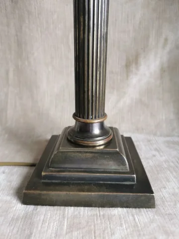 PAIR OF BRONZE LAMPS
