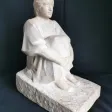Sculpture en pierre , taille directe par Louis Hertig