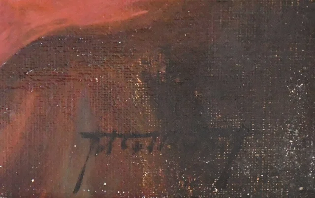 French School, 20th century Oil on canvas "La Bohémienne" — Very good condition