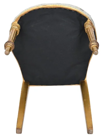Pair of Louis XVI-style gilt wood chairs — Good condition