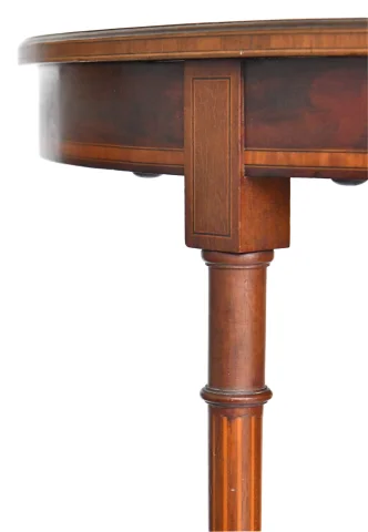 Engelse marqueterie guéridon met twee bladen — Goede staat