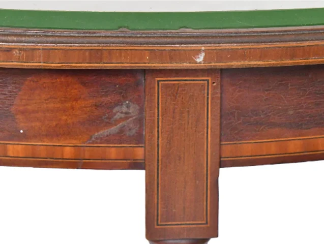 Engelse marqueterie guéridon met twee bladen — Goede staat