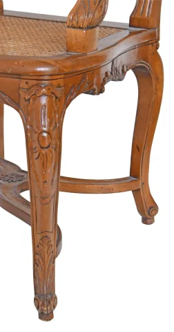 Pair of caned armchairs in Régence style — Very good condition