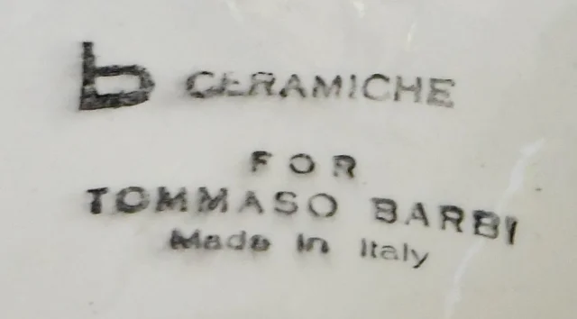 Tommaso Barbi für B. Ceramiche – Bedeutende Vase mit Säule aus marmorimitierender Keramik — Sehr guter Zustand