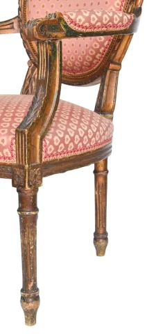 Suite von 4 Cabriolet-Sesseln im Louis-XVI-Stil — Guter Zustand
