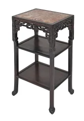 Table d'appoint Chine en bois sculptée