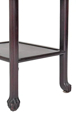 Table d'appoint Chine en bois sculptée — Bon état