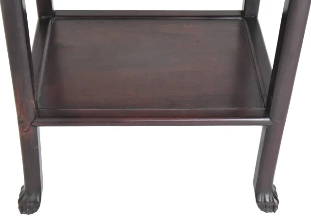 Table d'appoint Chine en bois sculptée — Bon état