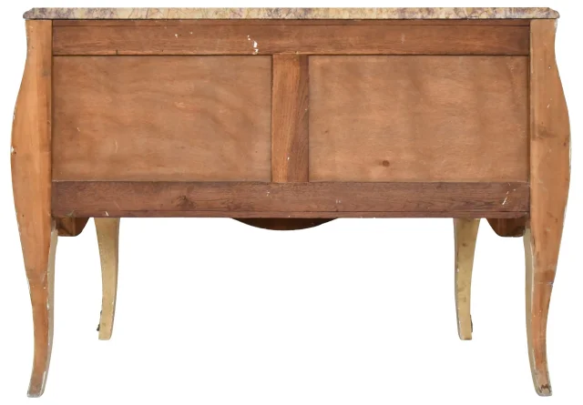 Commode in Louis XV-stijl in gelakt hout met chinoiserie-decoratie — Goede staat