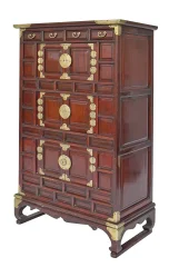 Cabinet coreano Tansu a altura de aparador