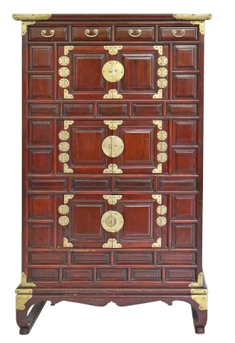 Cabinet coreano Tansu a altura de aparador — Buen estado