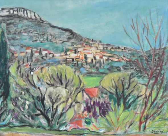 Robert SAVARY (1920–2000) Öl auf Leinwand, eine provenzalische Landschaft darstellend — Sehr guter Zustand