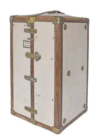 Antieke reiskoffer-kledingkast uit de jaren 1930