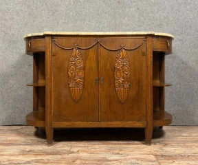 Buffet enfilade époque Art Déco en chêne, dans le goût des créations de Maurice Dufrêne