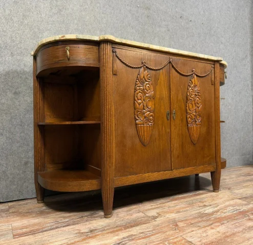 Art-Déco-Enfilade-Buffet aus Eiche, im Geschmack der Kreationen von Maurice Dufrêne — Sehr guter Zustand