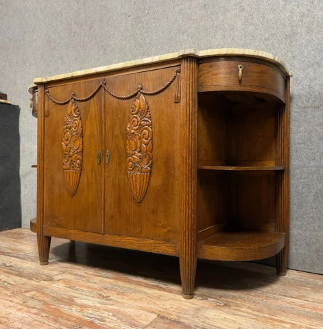 Art-Déco-Enfilade-Buffet aus Eiche, im Geschmack der Kreationen von Maurice Dufrêne — Sehr guter Zustand