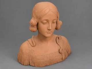 Female bust in terracotta – Art Deco period, circa 1930