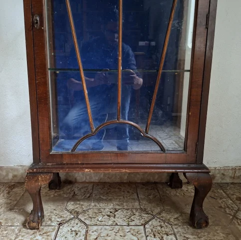 Präsentationsvitrine aus Mahagoni, Englischer Stil — Guter Zustand