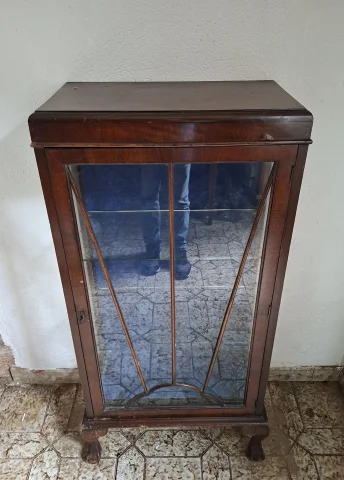 Präsentationsvitrine aus Mahagoni, Englischer Stil — Guter Zustand