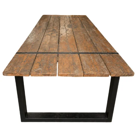 Industrial recycled wood dining table – Jack Daniel's Old Time Old No.7 Brand — Good condition