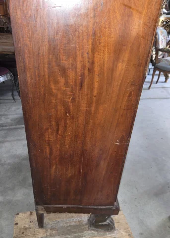 Empire-period fall-front secrétaire in mahogany and gilt bronze — Good condition