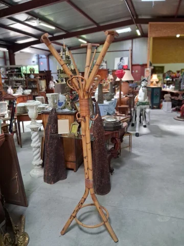 Appendiabiti Perroquet in Bambù e Rattan — Buono stato
