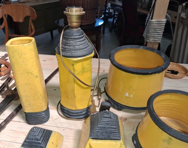 Art Deco ceramic desk set — Good condition