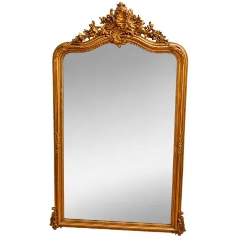 Grand miroir de cheminée de style Luis XV — Buen estado