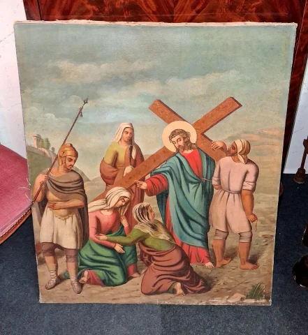 Chemin de Croix – Jesús encuentra a las Santas Mujeres de Jerusalén — Buen estado