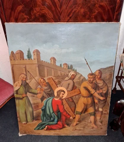 Chemin de Croix – Jésus Tombe Sous la Croix (IIIe Station) — Bon état