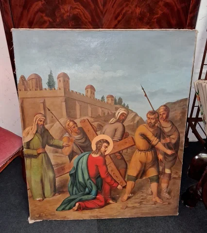 Chemin de Croix – Jésus Tombe Sous la Croix (IIIe Station) — Bon état
