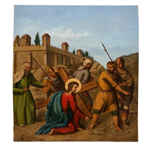 Chemin de Croix – Jésus Tombe Sous la Croix (IIIe Station) — Bon état