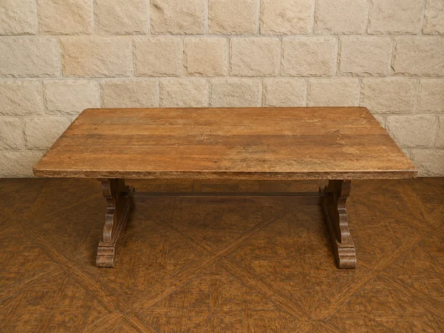 Grande table de ferme en chêne massif – début XXe — Buen estado