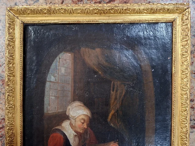 Öl auf Leinwand – Genreszene, 18. Jahrhundert