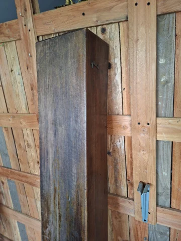 Catalejo antiguo en latón con estuche de madera – siglo XIX — Buen estado
