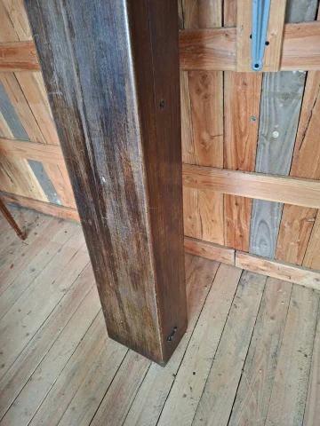 Catalejo antiguo en latón con estuche de madera – siglo XIX — Buen estado