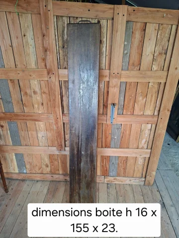 Catalejo antiguo en latón con estuche de madera – siglo XIX — Buen estado