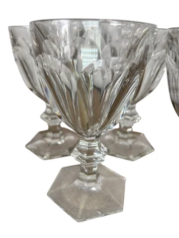 Set of Five Baccarat Harcourt Water Glasses, 15.1 cm, Crystal, 20th Century — Very good condition