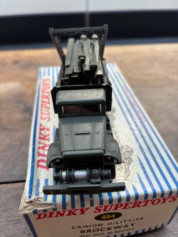 Dinky Super Toys Militär-LKW Brockway mit Pontonbrücke — Guter Zustand