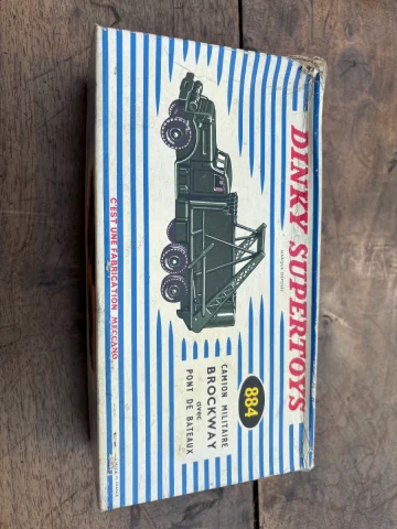 Dinky Super Toys Militär-LKW Brockway mit Pontonbrücke — Guter Zustand