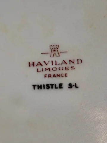 Flachteller Haviland Thistle — Sehr guter Zustand