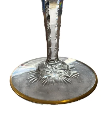Set aus 2 großen Saint-Louis-Kristallgläsern Modell Excellence, Höhe 25 cm — Guter Zustand