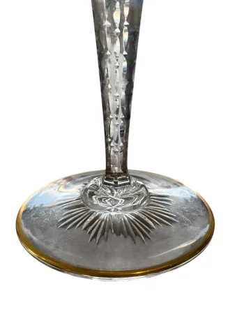 Paar große Saint-Louis Kristallgläser, Modell Excellence, Höhe 24,9 cm — Sehr guter Zustand