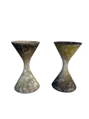 Paire de pot Diabolo par Willy Guhl hauteur 64 cm