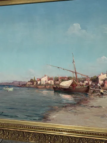 Large Marine Painting by Émile Godchaux — Very good condition