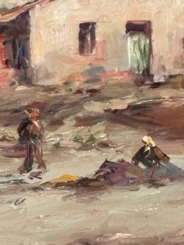 Large Marine Painting by Émile Godchaux — Very good condition