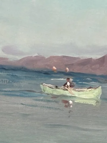 Large Marine Painting by Émile Godchaux — Very good condition