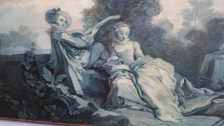 Scuola di pittura francese "grisaglia" di Boucher